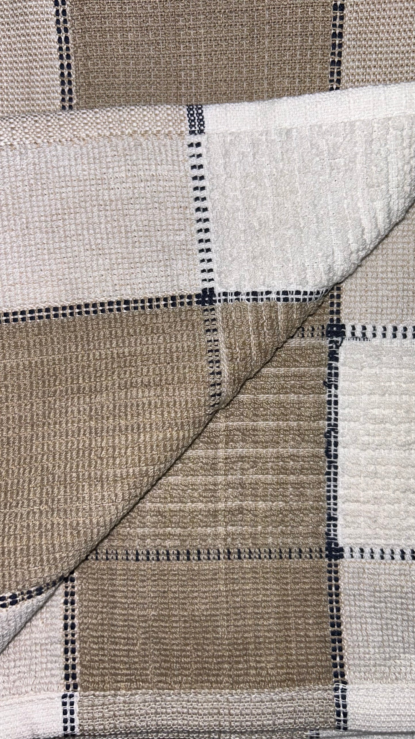 Sahara Grid Reverse Terry Towel