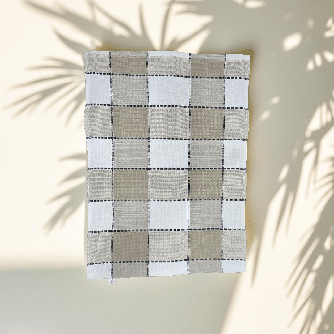 Sahara Grid Reverse Terry Towel - Kapah