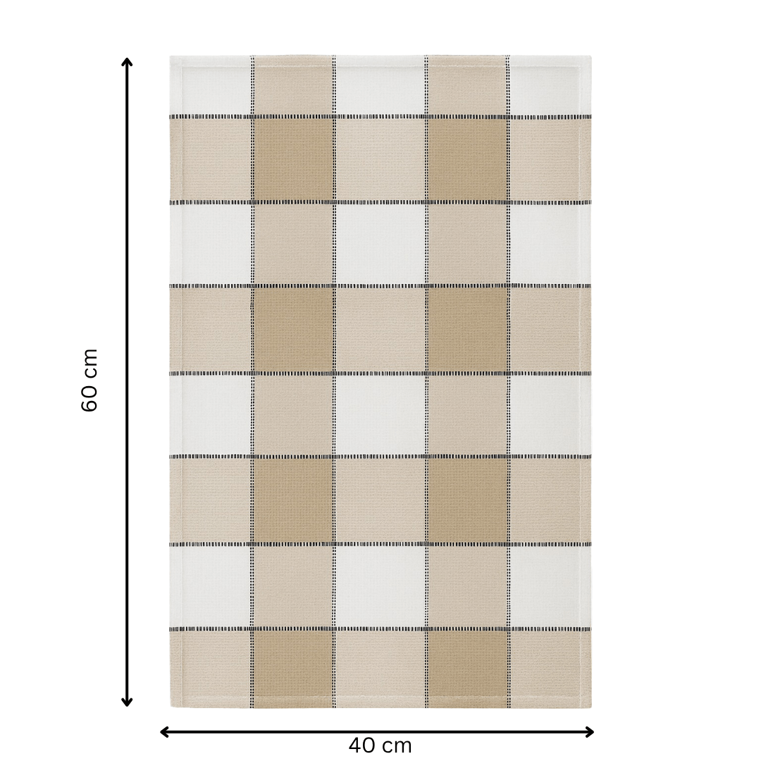 Sahara Grid Reverse Terry Towel - Kapah