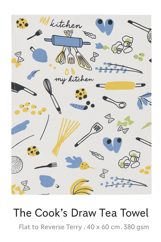 The Cooks Draw Tea Towel - Kapah
