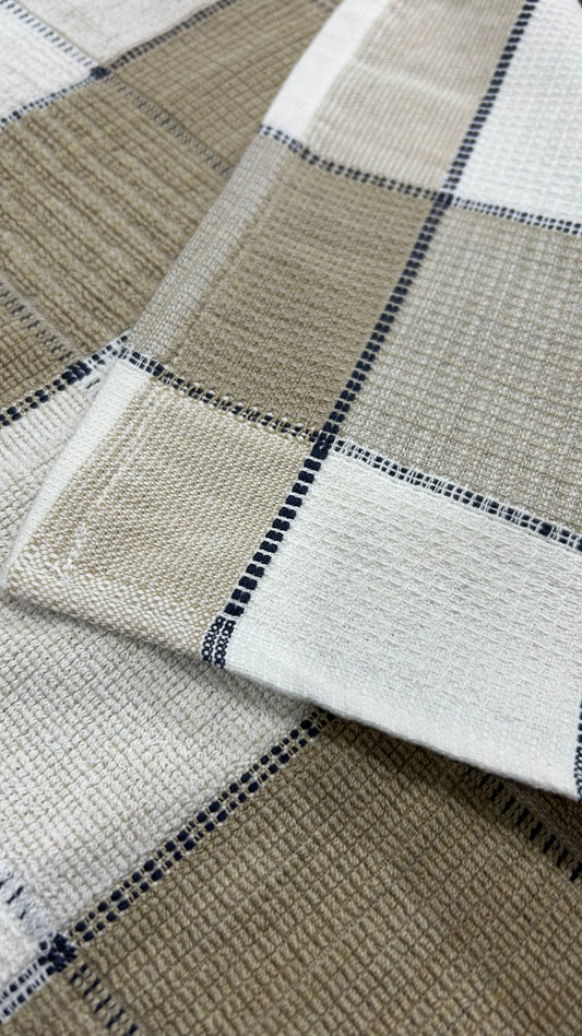Sahara Grid Reverse Terry Towel