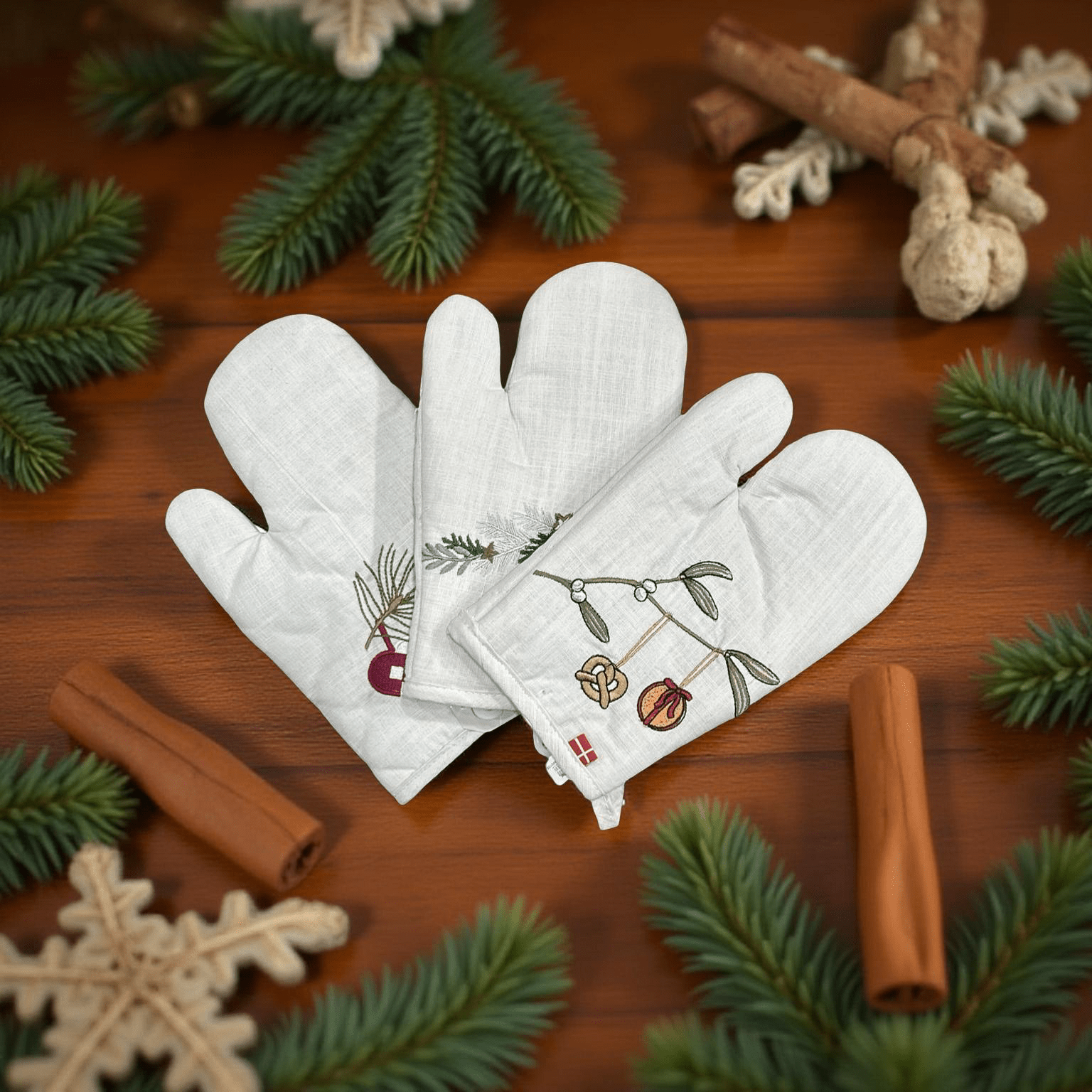 Nordic Noel Glove – Holiday Oven Mitt - Kapah