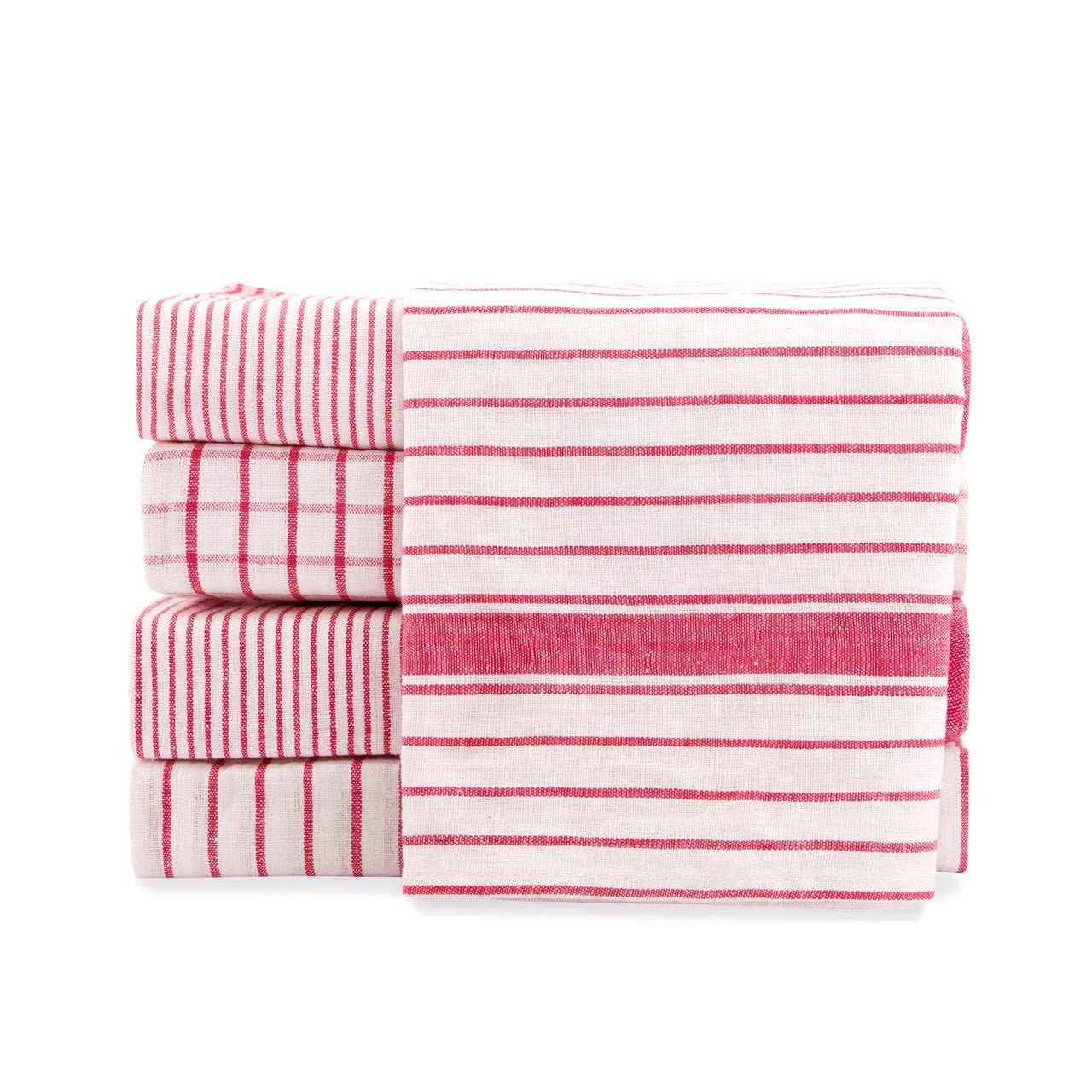 Kapah Classic Red - Check Tea Towel – 100% Cotton | 50x70 cm - Kapah