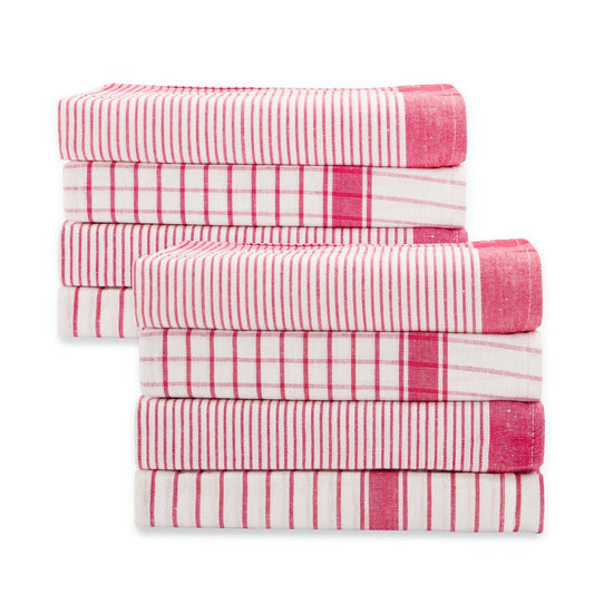 Kapah Classic Red - Check Tea Towel – 100% Cotton | 50x70 cm - Kapah